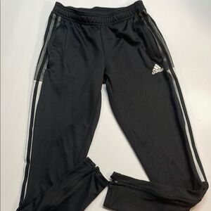 Adidas Womens Black/White Joggers Trackpants Sz XS